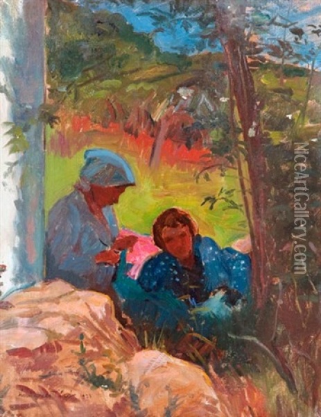 Parkban Oil Painting - Caesar Kunwald