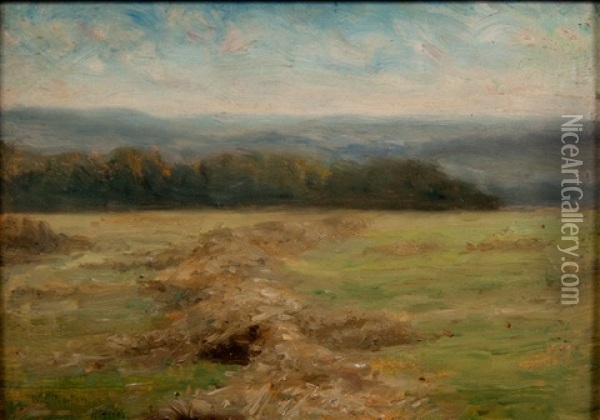 Field Landscape Oil Painting - William Edward Norton