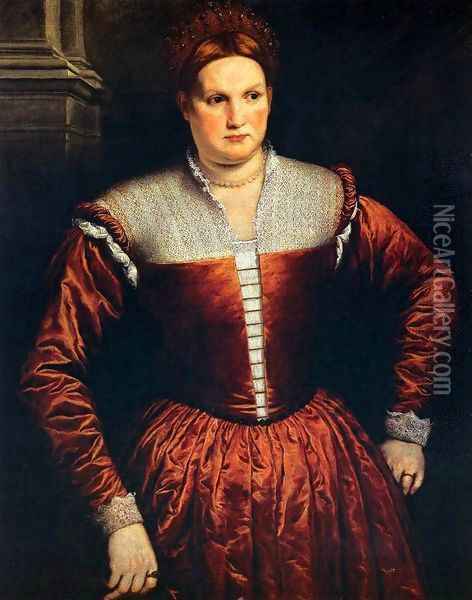 Portrait of a Woman Oil Painting - Paris Bordone
