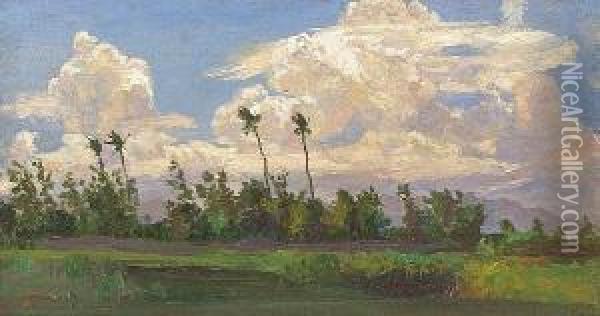 Hawaiian Landscape Oil Painting - Horatio Nelson Poole