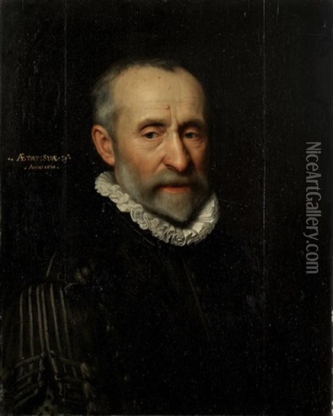 Portrait Of Pieter Van Der Meer, Bust-length Oil Painting - Michiel Janszoon van Mierevelt
