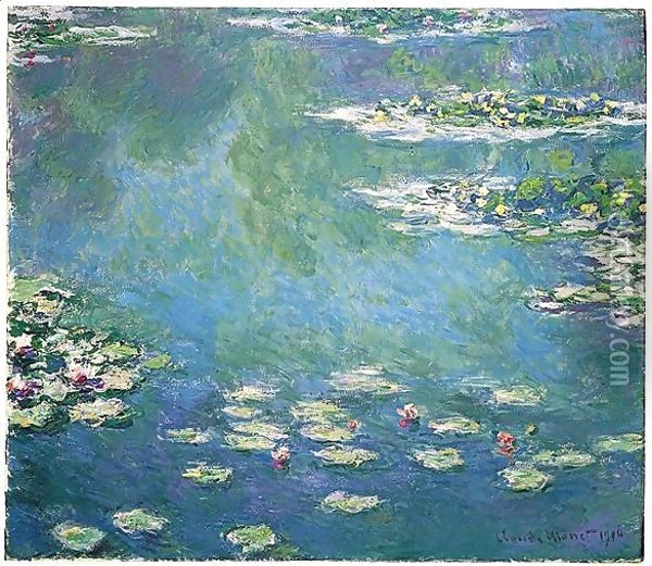 Nympheas 4 Oil Painting - Claude Oscar Monet