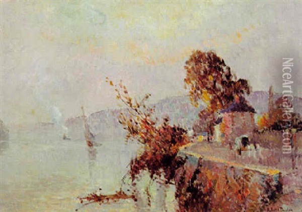 Paysage De Seine Oil Painting - Robert Antoine Pinchon