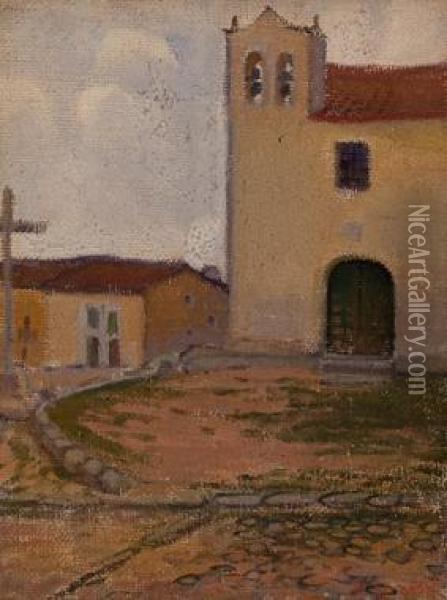 Iglesia Oil Painting - Luis Bagaria