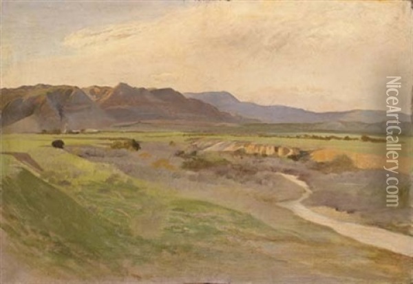 Plain Of Jericho Oil Painting - Gustav Bauernfeind