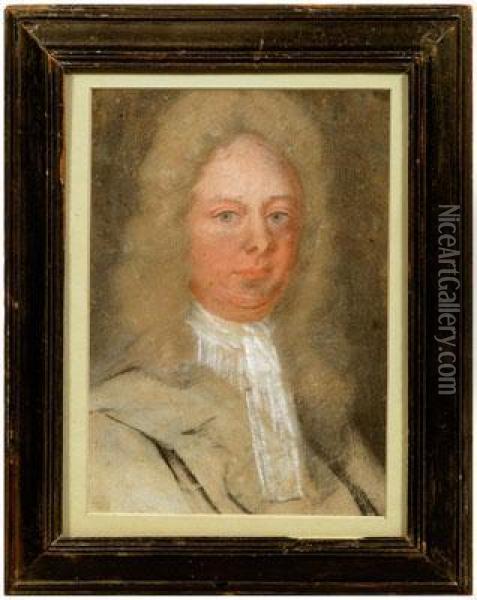 Portrait Of Colonel Thomas Broughton Oil Painting - Henrietta Johnston