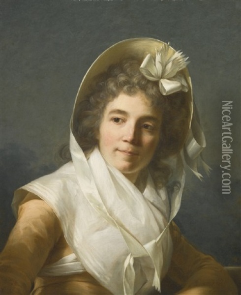 Portrait Of A Lady Oil Painting - Henri-Pierre Danloux