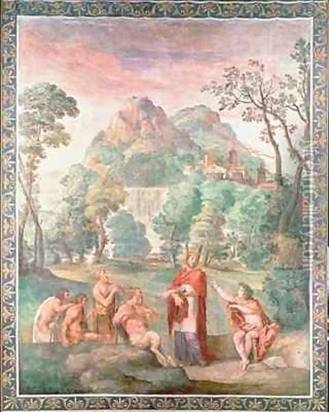 The Judgement of Midas Oil Painting - Domenico Zampieri (Domenichino)