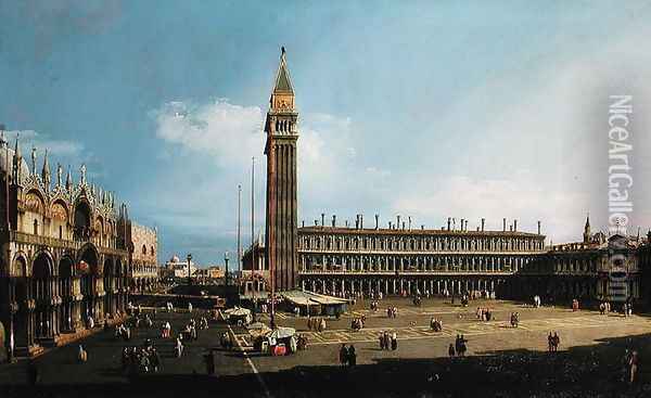 Piazza San Marco, Venice, c.1732 Oil Painting - (Giovanni Antonio Canal) Canaletto
