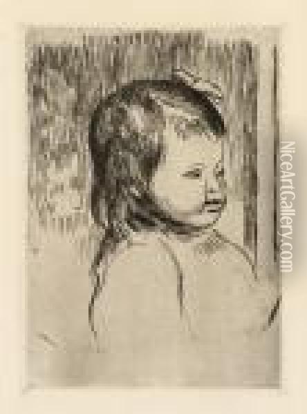 Buste D'enfant Tourne A Droite Oil Painting - Pierre Auguste Renoir