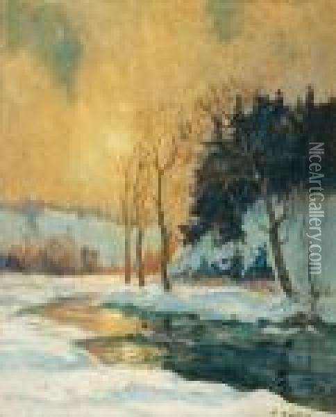 Spring Break-up North River Oil Painting - Maurice Galbraith Cullen