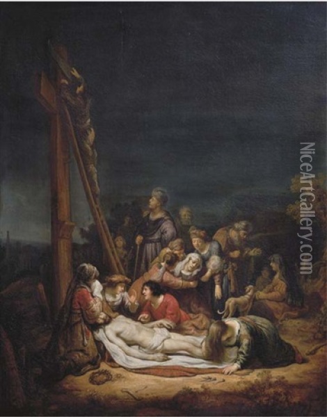 The Lamentation Oil Painting - Govaert Flinck