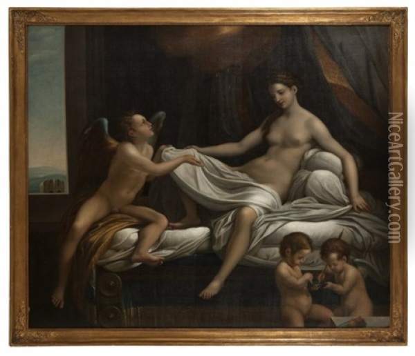 Danae Under A Shower Of Gold Oil Painting -  Correggio