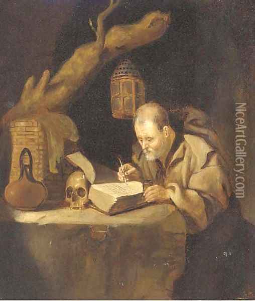 Saint Jerome Oil Painting - Jan Adriansz van Staveren