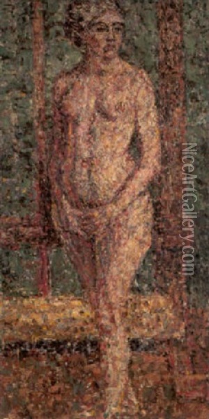 Stehende Frau Oil Painting - Christian Rohlfs