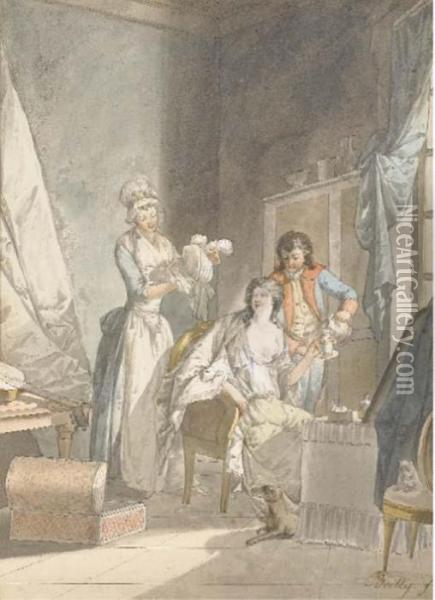 Une Femme A Sa Toilette Oil Painting - Louis Leopold Boilly