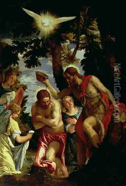 The Baptism of Christ Oil Painting - Paolo Veronese (Caliari)