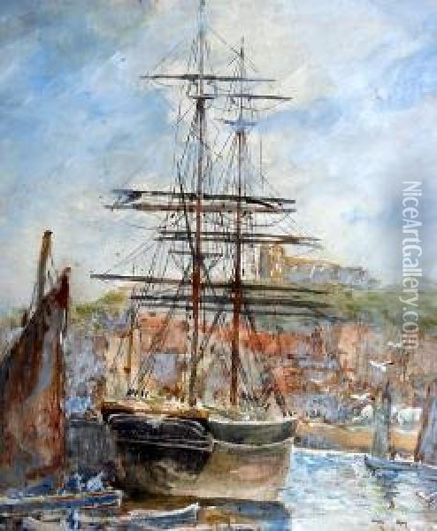 Whitby Oil Painting - Alfred George Morgan