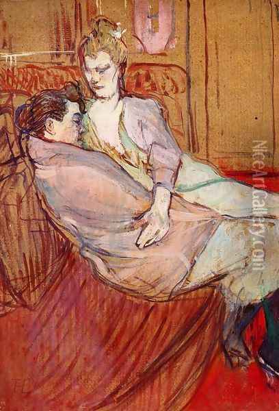 Two Friends 1 Oil Painting - Henri De Toulouse-Lautrec