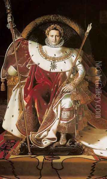 Napoleon Enthroned Oil Painting - Jean Auguste Dominique Ingres