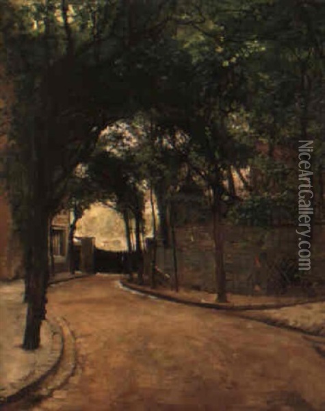 Avenue Frochot, Paris Oil Painting - Hugo Birger
