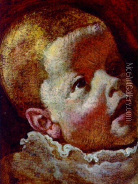 Kinderportrait Oil Painting - Wilhelm Mueller-Hufmann