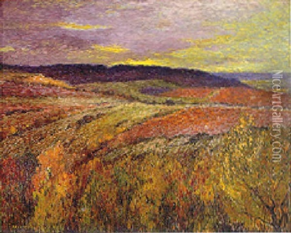 L'automne, Paysage A Colombel Oil Painting - Pierre Ernest Prins