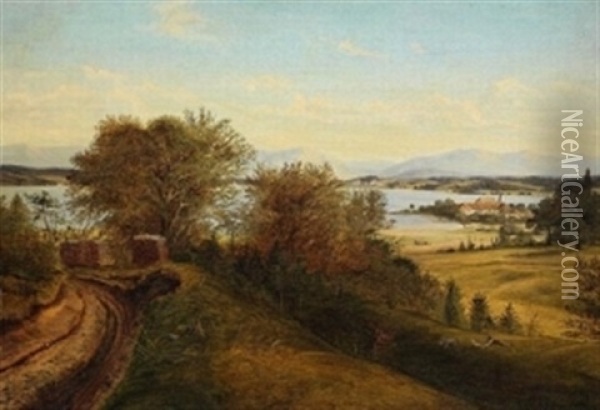 Bayerischer See Oil Painting - Carl Georg Koester