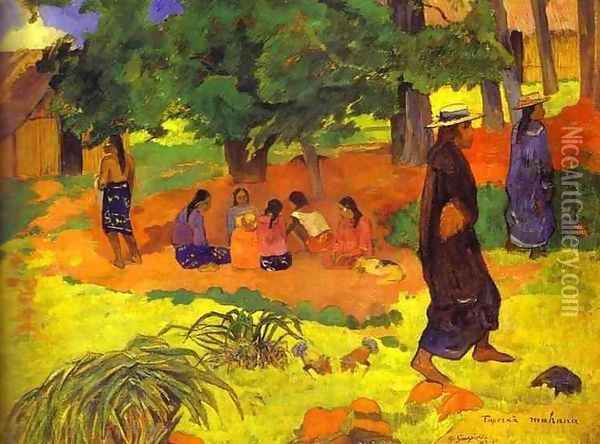Taperaa Mahana 2 Oil Painting - Paul Gauguin