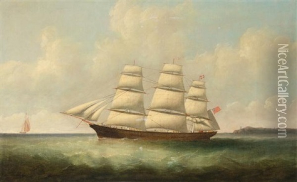 The Clipper Ship Fanlight Oil Painting - Philip John Ouless