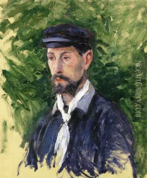 Bust Portrait of Eugene Lamy Oil Painting - Gustave Caillebotte