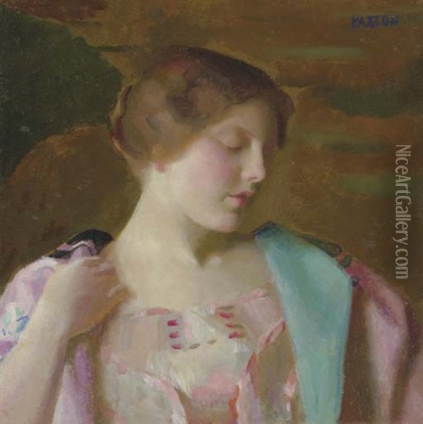 Study For Bellissima Oil Painting - William McGregor Paxton