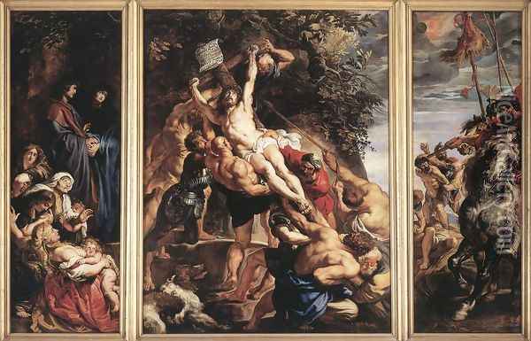 Raising of the Cross 1610 Oil Painting - Peter Paul Rubens
