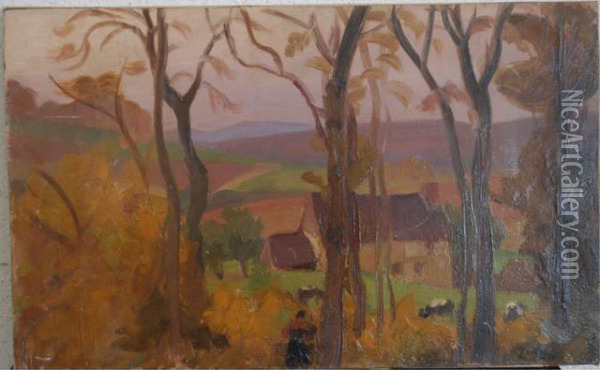 La Maison Du Peintre Oil Painting - Jules Emile Zingg