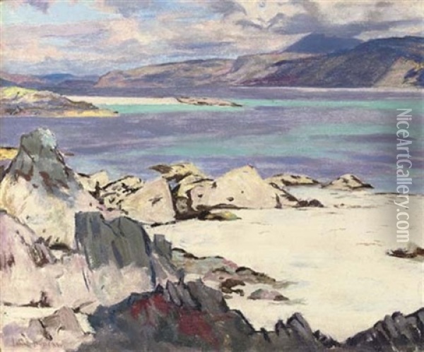 View Of Iona Oil Painting - John Duncan