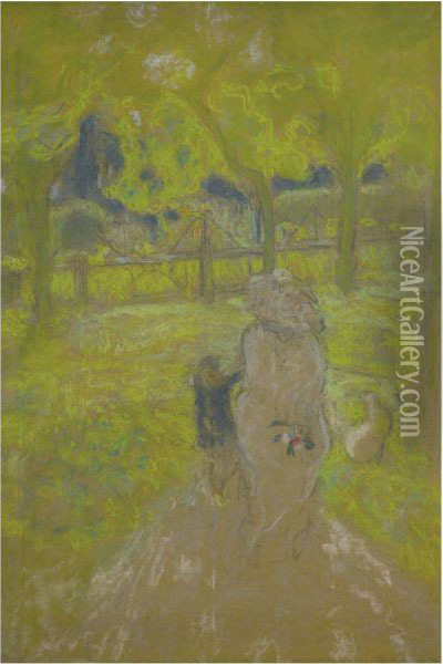 Etude Pour Matin Ensoleille Oil Painting - Jean-Edouard Vuillard