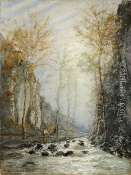 Le Pecheur Oil Painting - Louis-Hilaire Carrand