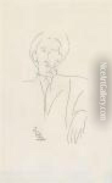 Portrait De Blaise Cendrars La Cigarette A La Bouche Oil Painting - Amedeo Modigliani