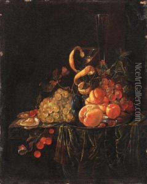 Heem, C. Oil Painting - Cornelis De Heem