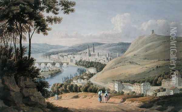 Rouen from St. Catherines Hill Oil Painting - William Turner
