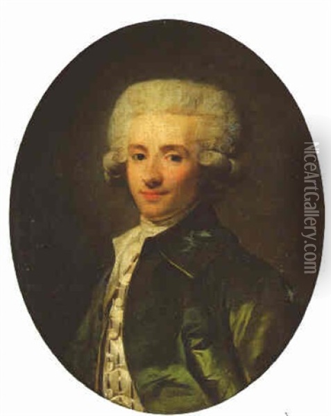 Portrait De Elie Charles De Talleyrand, Prince De Chalais Oil Painting - Henri-Pierre Danloux