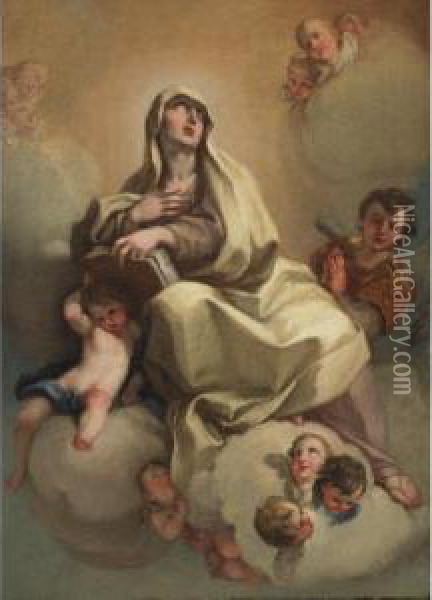 Madonna Oil Painting - Giambettino, Giov. Cignaroli B