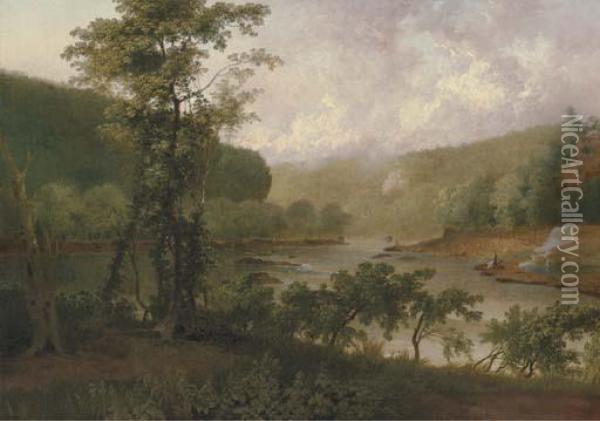 Harper's Ferry, Virginia Oil Painting - Thomas Doughty