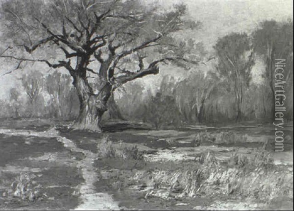 Near The Platte, Early Spring Oil Painting - Charles Partridge Adams