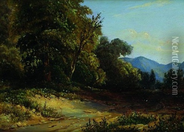 Blick In Ein Gebirgstal Oil Painting - Friedrich Wilhelm Klose