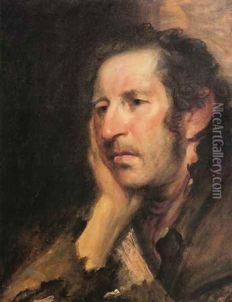 The Independent Beggar Oil Painting - Samuel Lovett Waldo