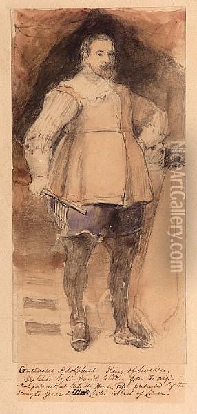 Portrait Of Gustavus Adolphus, King Of Sweden Oil Painting - Sir David Wilkie