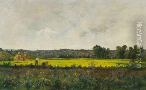 Dans Les Champs Oil Painting - Paul Emmanuel Peraire