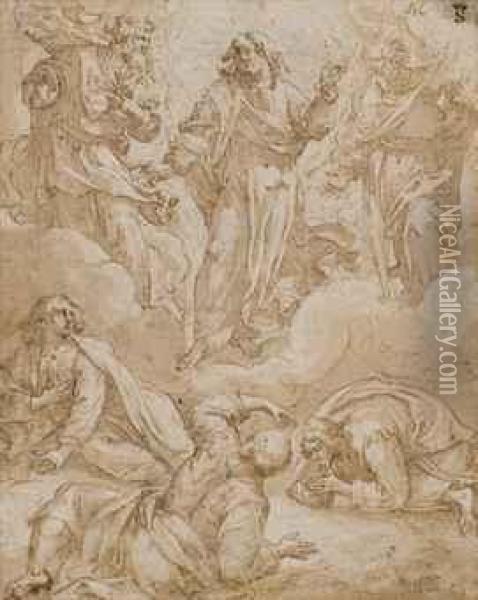 La Transfiguration Du Christ Oil Painting - Maarten de Vos