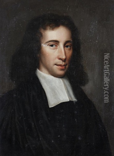 Portrait Of A Young Clergyman Oil Painting - Charles Beale